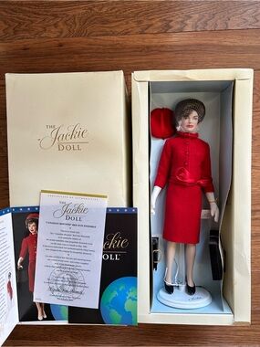 The Jackie Doll NRFB Franklin Mint CANADIAN MOUNTIE RED SUIT